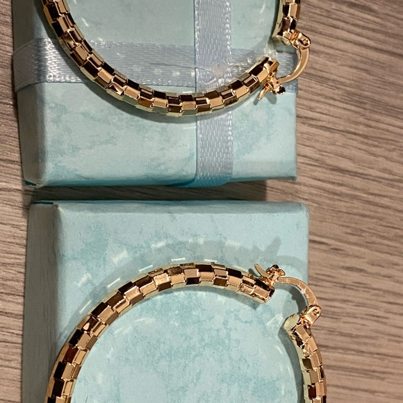 Gold Hoop Earrings - Picture 3 of 3